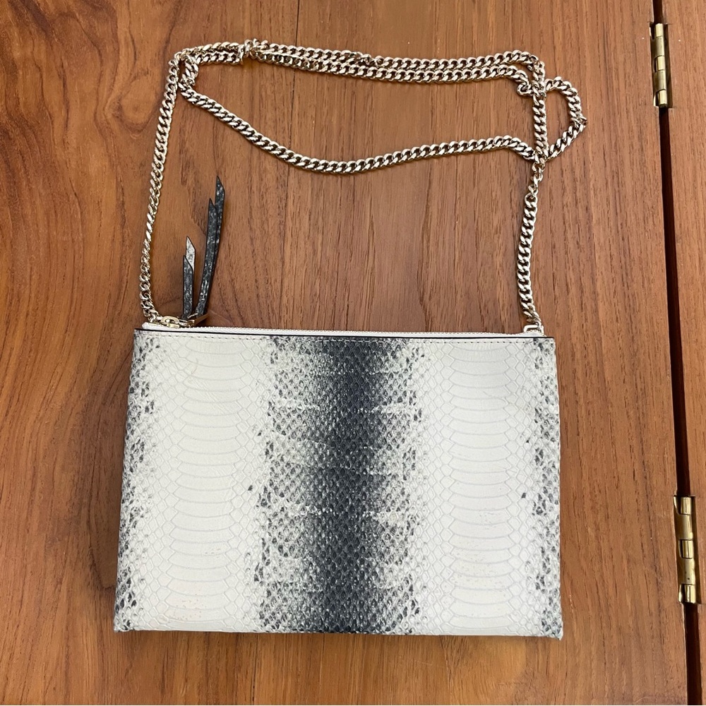 EUC Coach Snakeskin‎ Leather Crossbody Bag